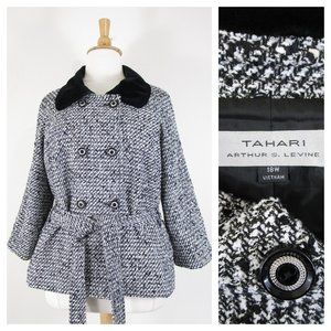 Tahari Black and White Tweed Blazer